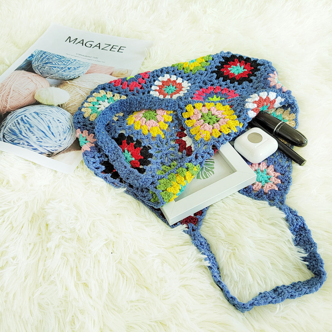 Damen Handgefertigte Häkel-Shopper-Tasche Echo Archiv