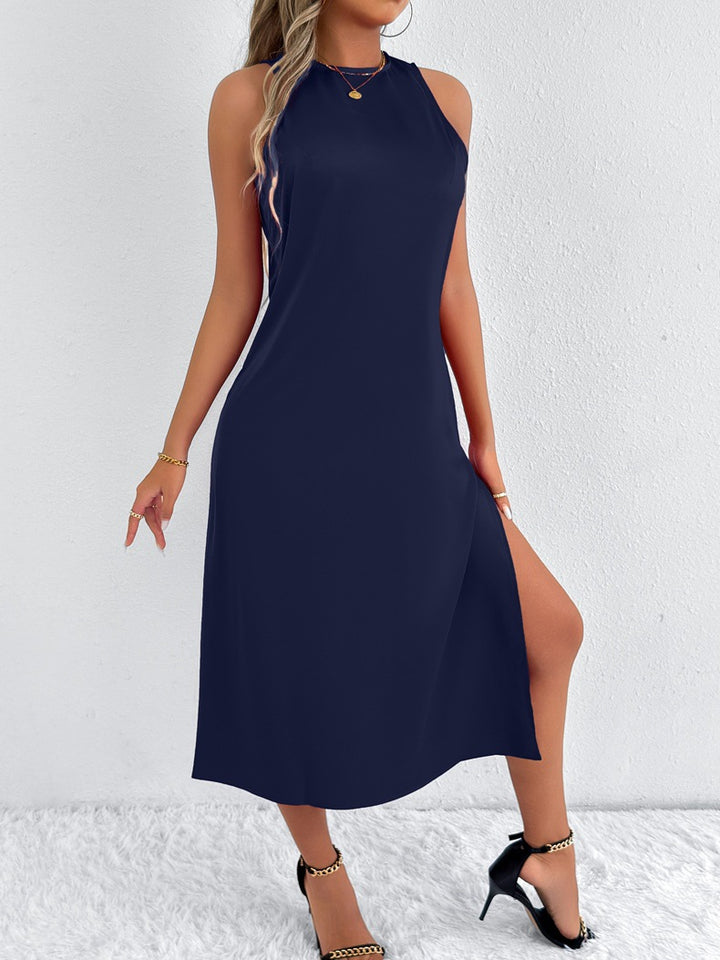 Damen Maxikleid mit tiefem Schlitz und schickem Racerback Echo Archiv