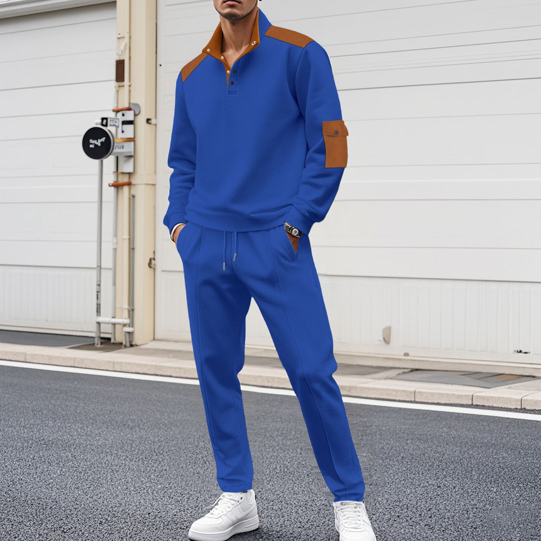 Herren Sportliches Zip-Set mit modischen Akzenten und strukturierter Verarbeitung Echoarchiv