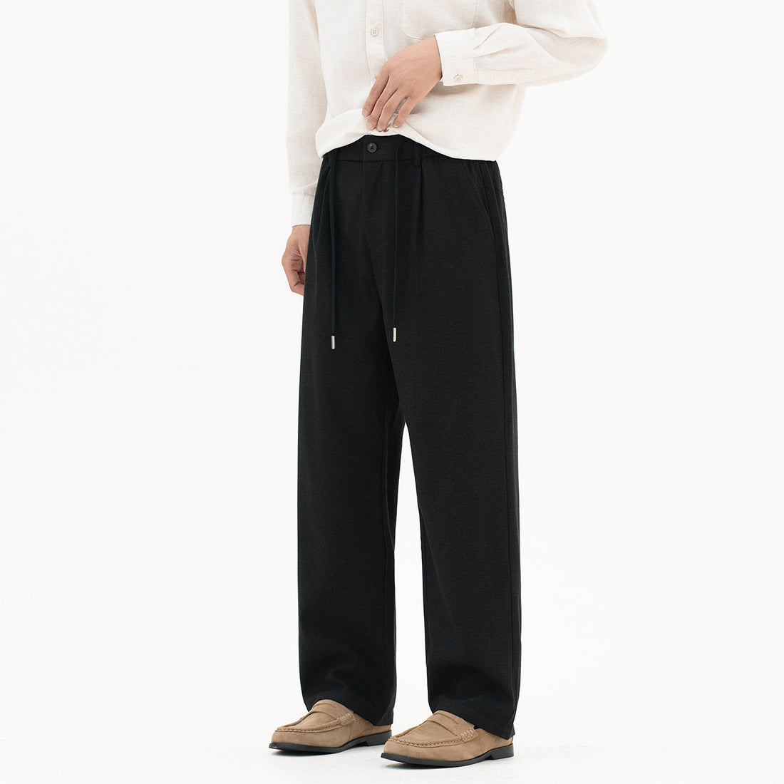 Damen weite Jersey-Loungehose mit elastischem Komfortbund und Tunnelzug Echo Archiv