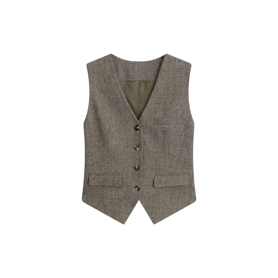 Damen Modischer Tweed Blazer Echoarchiv