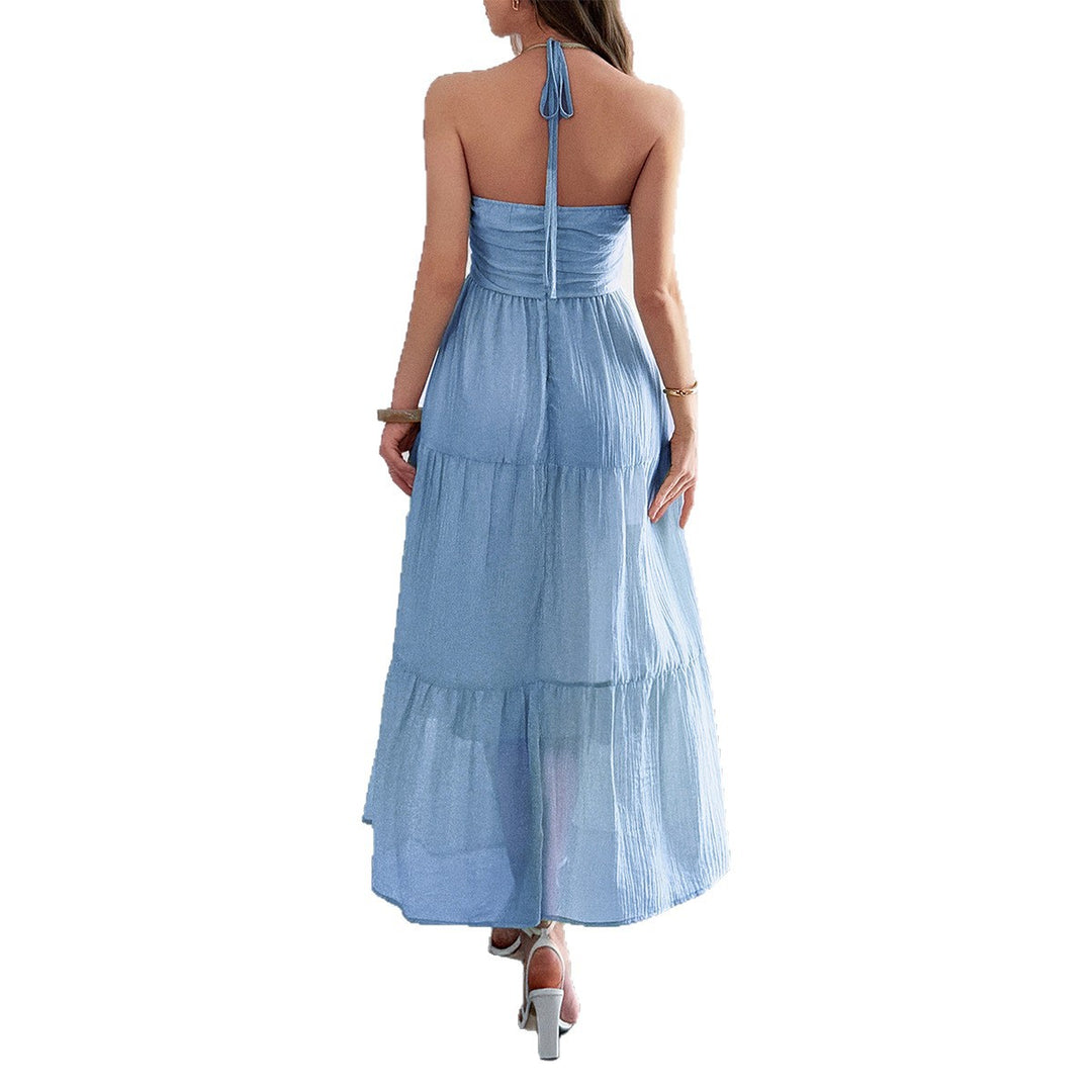 Damen Maxidress mit elegantem Rüschendesign und verstellbaren Spaghettiträgern Echo Archiv