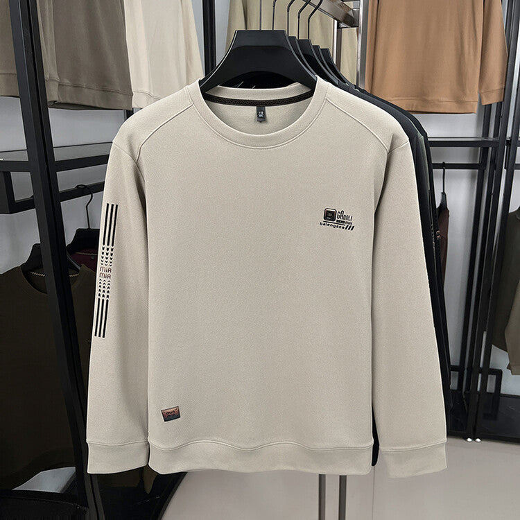 Herren langärmliges Sweatshirt mit strukturiertem Gewebe und stylischem Logo Echoarchiv