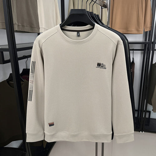 Herren langärmliges Sweatshirt mit strukturiertem Gewebe und stylischem Logo Echoarchiv
