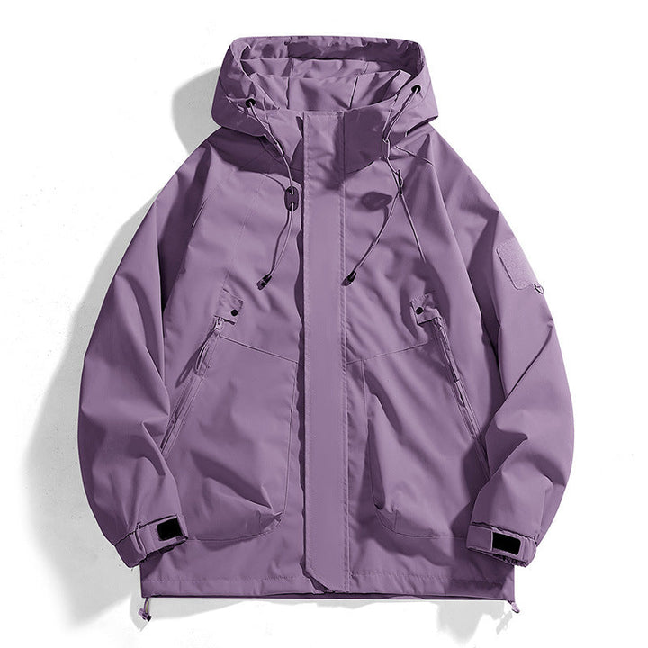 Damen Outdoor-Jacke mit verstellbarer Kapuze und atmungsaktiven Einsätzen Echoarchiv