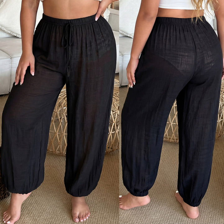 Damen luftige Freizeithose mit elastischem Bund Echo Archiv