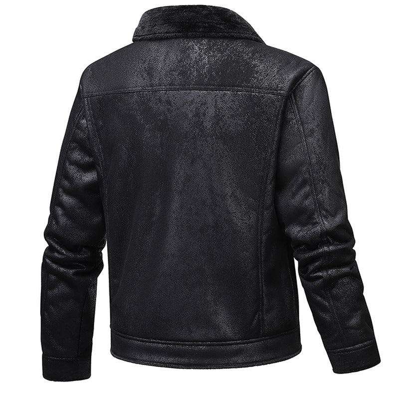 Herren modische Jacke mit gestepptem Design und Applikationen Echoarchiv
