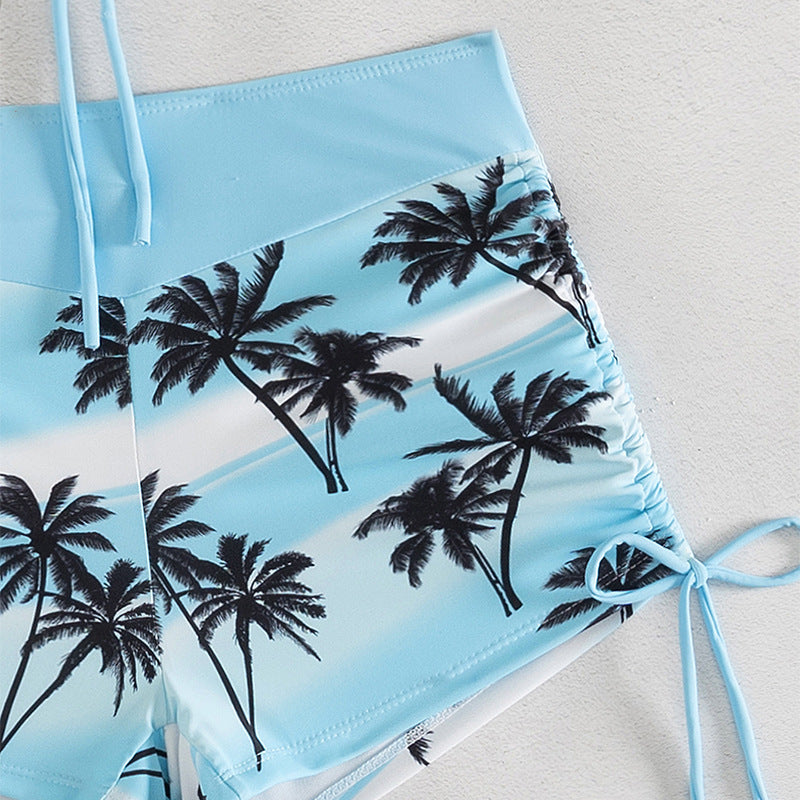 Damen Bikini-Set mit raffiniertem Knoten-Design und hoch geschnittenen Shorts Echo Archiv