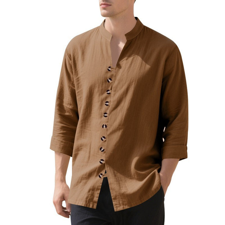Herren Hemd mit innovativem Designschnitt und hochwertigen Materialien Echoarchiv