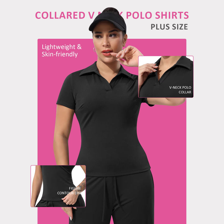 Damen Tailliertes Funktions-Polo mit Stretchjersey und Performance-Atmungsaktivität – Avérine