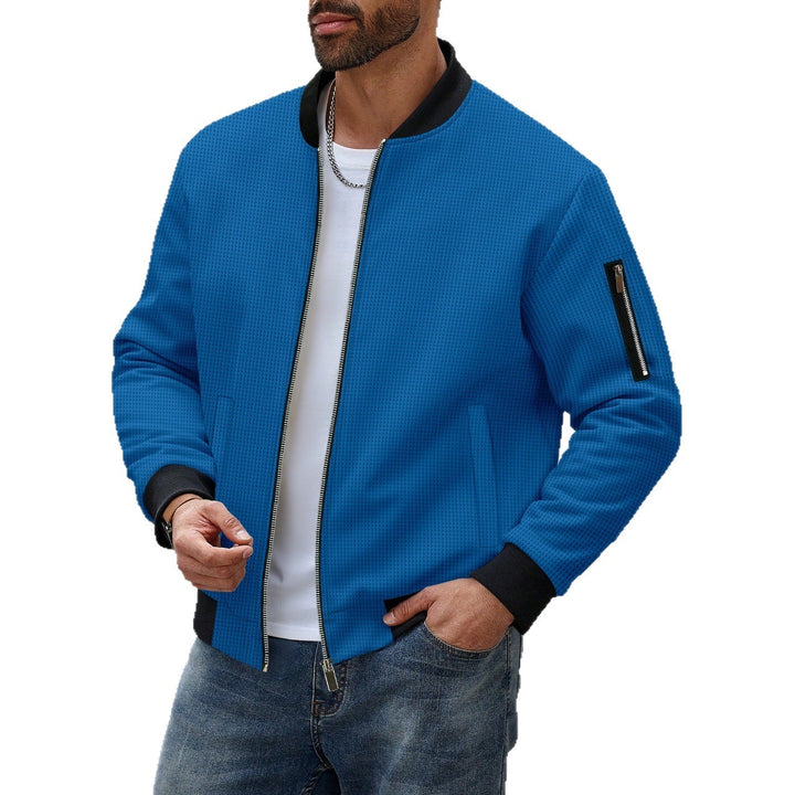 Herren sportliche Bomberjacke mit strukturiertem Material und praktischen Seitentaschen Echoarchiv