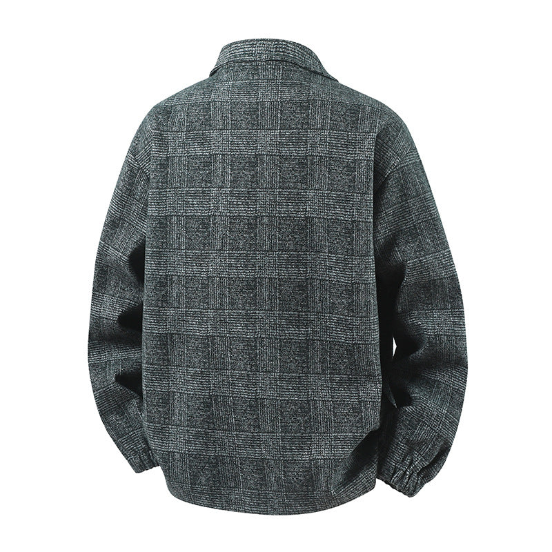 Herren Stylische Utility-Jacke mit Karomuster Echo Archiv