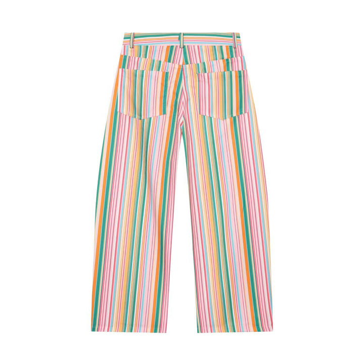 Damen Leicht fallende Palazzo-Hose mit hoher Taille und seitlichen Eingrifftaschen Echo Archiv