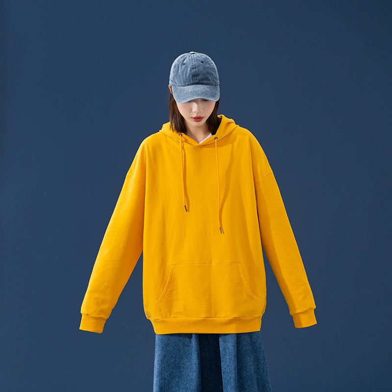 Damen Oversize-Kapuzenpullover mit Kängurutasche, tiefem Schulterfall und verstellbarer Kordel Echoarchiv