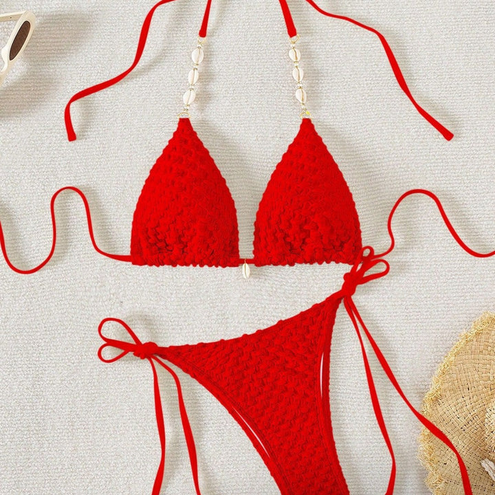 Damen Triangel-Bikini mit Muscheldetails Echo Archiv