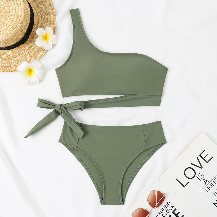 Damen Asymmetrischer Bikini mit verstellbarem Bindegurt Echo Archiv