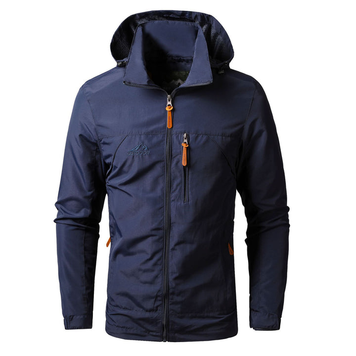 Herren leichte Outdoor-Fieldjacke mit Kapuze, atmungsaktivem Futter und Multifunktions‑Taschen Echoarchiv