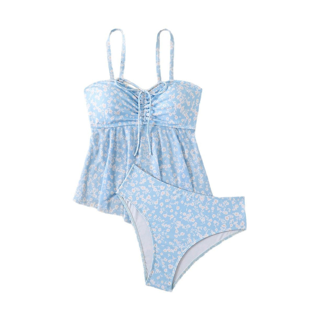 Damen leicht taillierter Tankini mit floralem Muster Echo Archiv