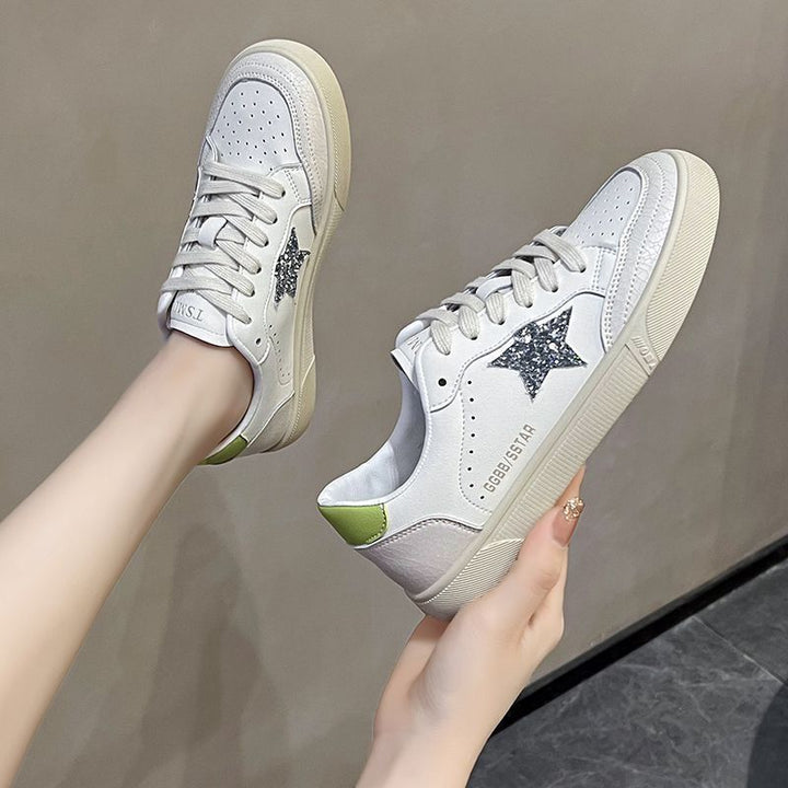 Damen Sneaker mit glitzerndem Sternenmotiv und flexiblem Sohlenprofil Echo Archiv