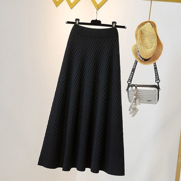 Damen Eleganter Maxirock mit Chevron-Muster Echo Archiv