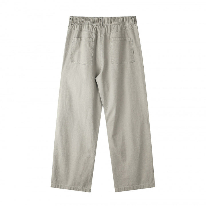 Damen Weite Highwaist-Culotte-Hose mit elastischem Bund und geradem Bein Echo Archiv