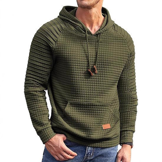 Herren Kapuzenpullover mit strukturiertem Stoff und lässigem Schnitt Echoarchiv