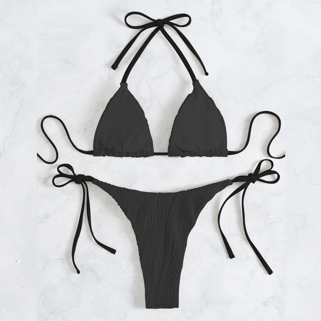 Damen Triangel-Bikini-Set mit eleganter Rüschendetail Echo Archiv