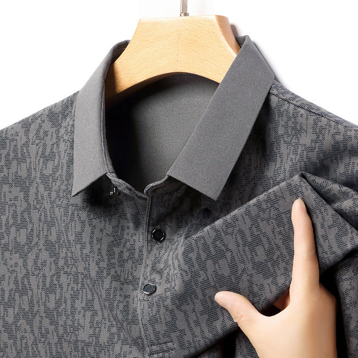 Herren Poloshirt mit strukturiertem Gewebe und modernem Kragen Echoarchiv