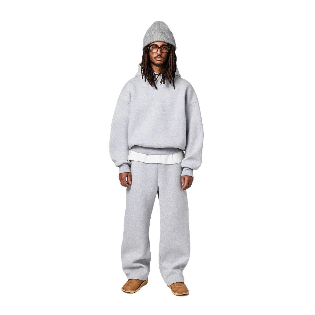 Herren Oversized Kapuzensweatanzug – Cavarno