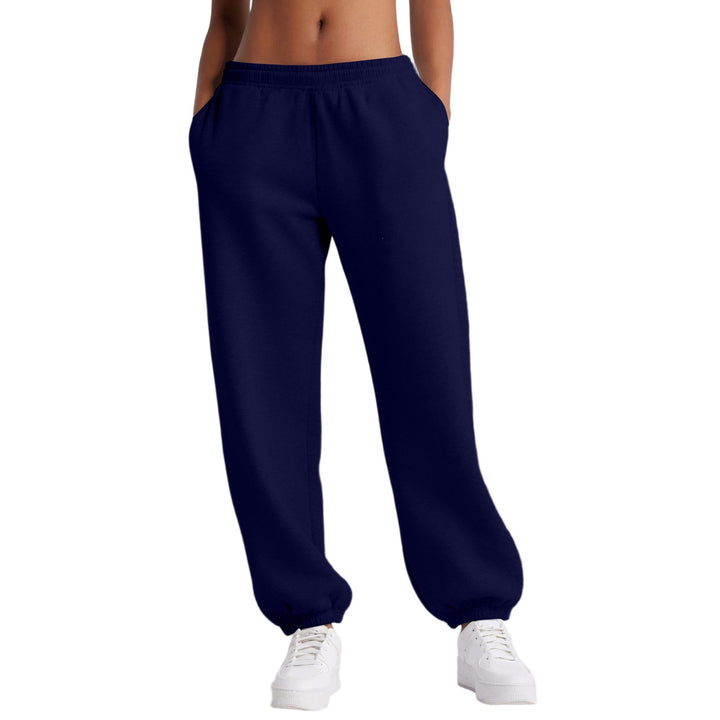 Damen schmale High‑Waist Sweat-Jogginghose mit hohem Komfortbund, verstellbarem Kordelzug und elastischen Knöchelbündchen – Avérine