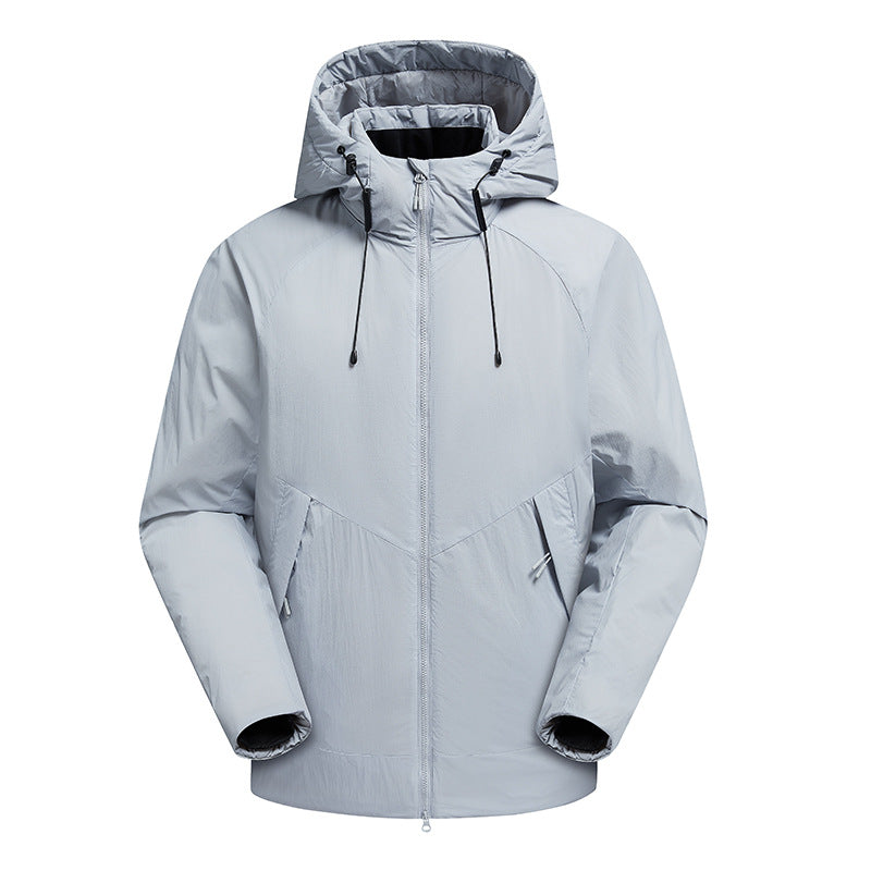 Herren Leistungsfähige Übergangsjacke mit verstellbarem Kragen Echo Archiv