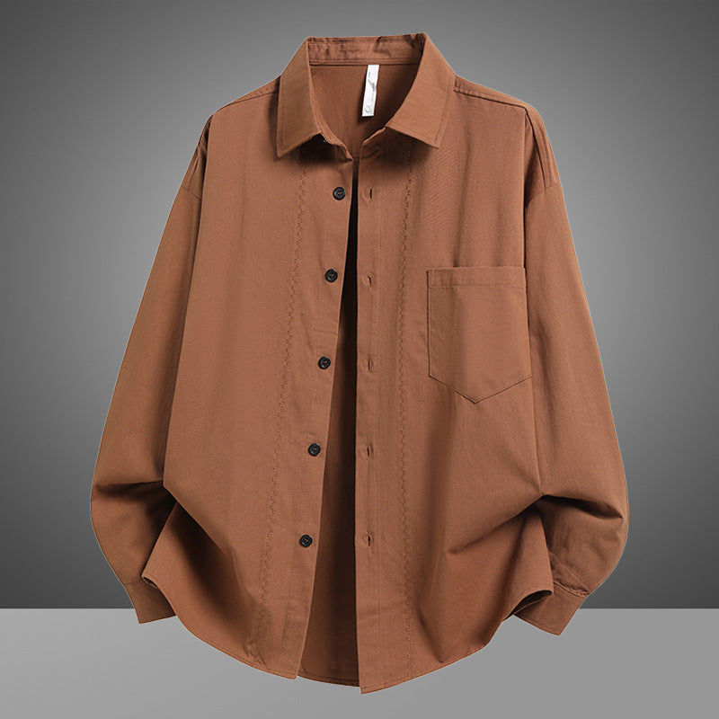 Herren Lässiges Overshirt aus luftiger Baumwolle mit praktischen Taschen Echoarchiv