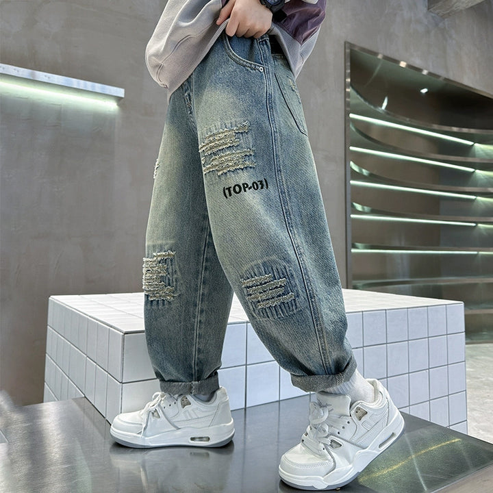 Unisex lässige, destroyed Baggy-Jeans Echo Archiv