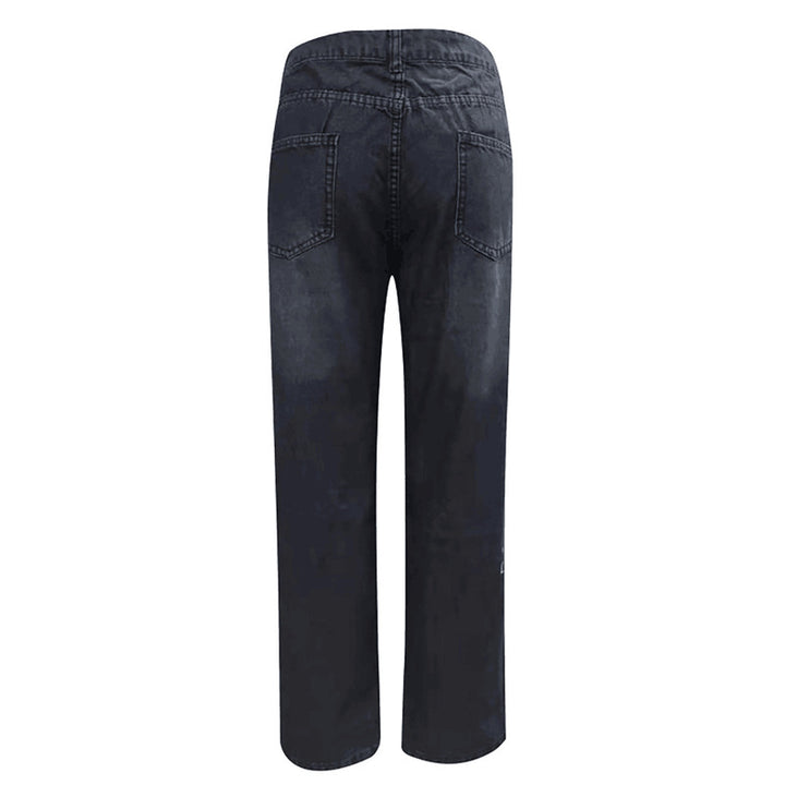 Damen modische Destroyed Jeans im lässigen Schnitt mit hohen Taschen und einzigartigen Details Echo Archiv
