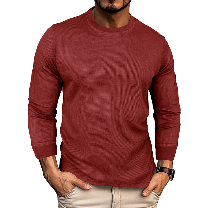 Herren Langarm T-Shirt mit strukturierter Oberfläche Echoarchiv