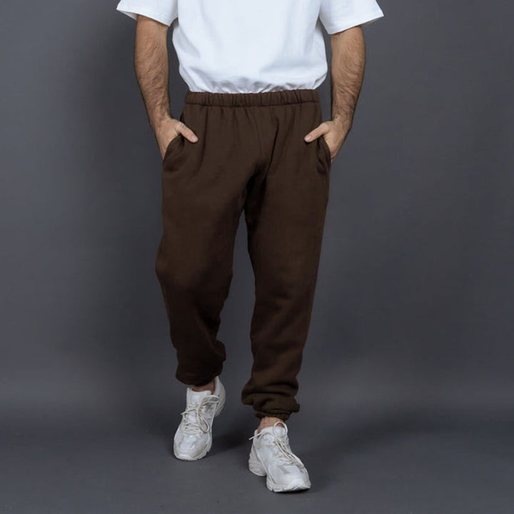 Herren Bequeme Sweatpants mit elastischem Bund und seitlichen Taschen Echoarchiv