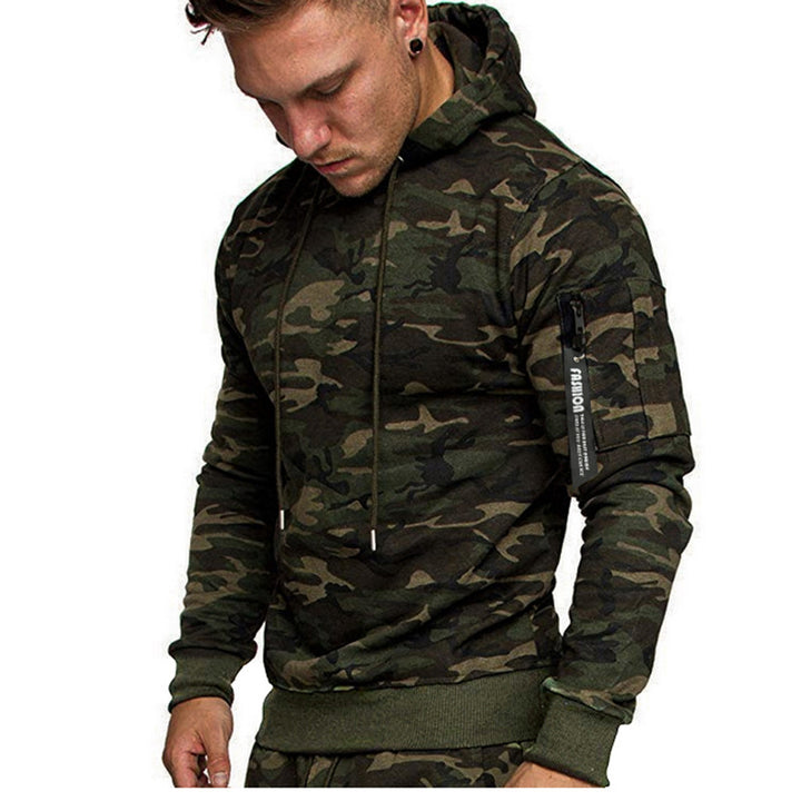 Herren sportlicher Hoodie mit seitlichem Reißverschluss Echoarchiv