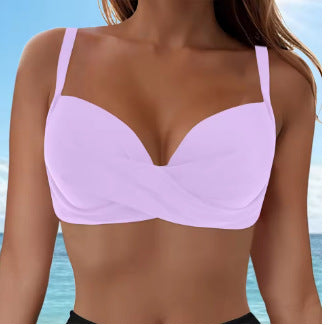 Damen Elegantes Bikinioberteil mit Wickeldesign Echo Archiv