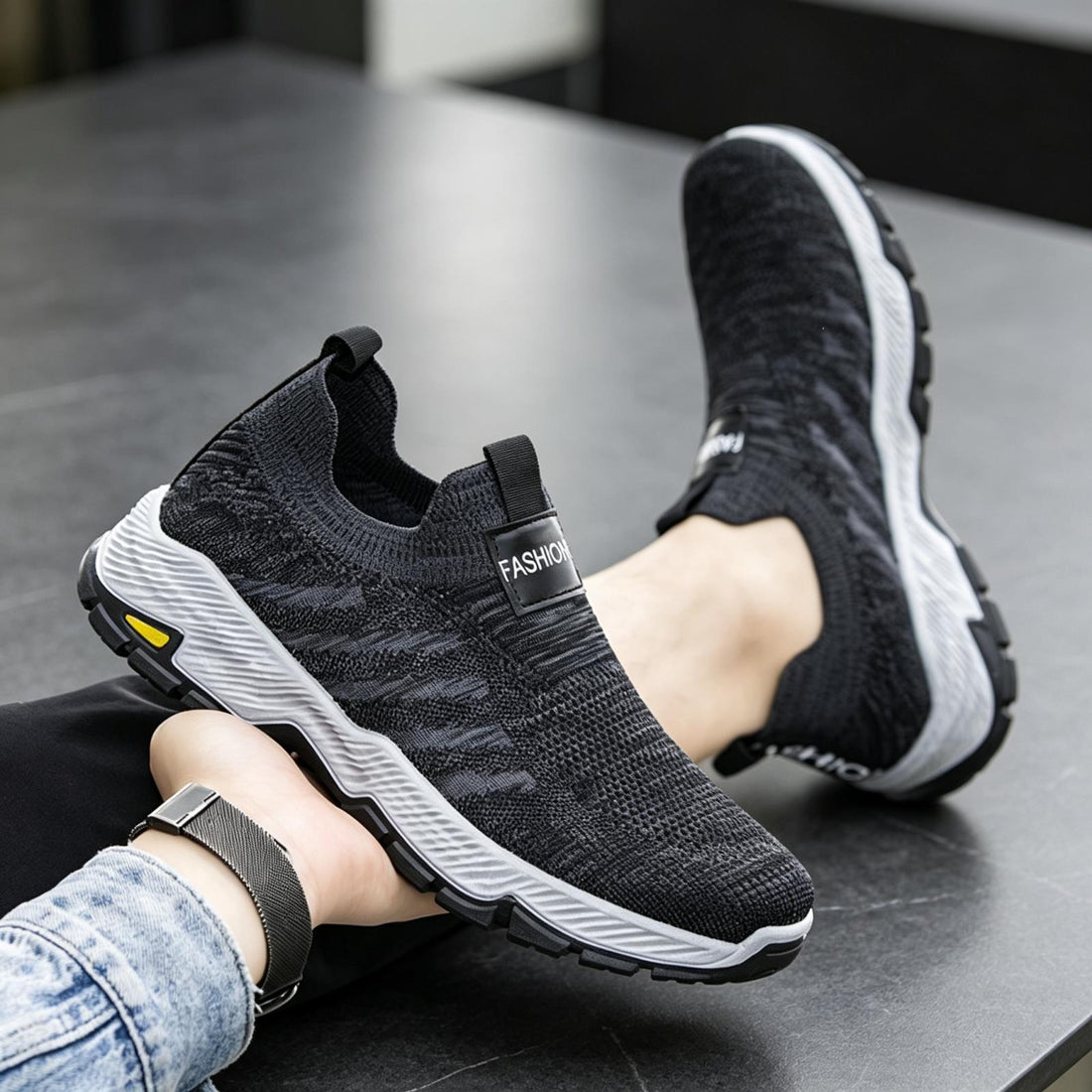Herren Schnürlose Sportschuhe Echoarchiv