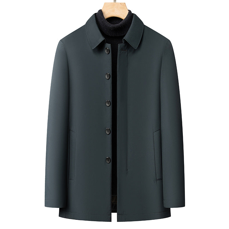 Herren moderne Übergangsjacke mit minimalistischen Details Echoarchiv