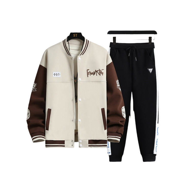 Herren Sportliches Hoodie-Set mit stylischen Grafiken und komfortabler Passform Echoarchiv