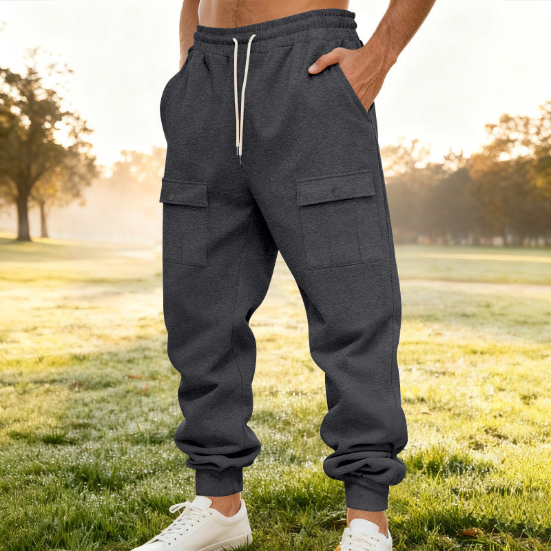 Herren Cargo-Jogginghose mit elastischem Bund und funktionalen Taschen Echoarchiv