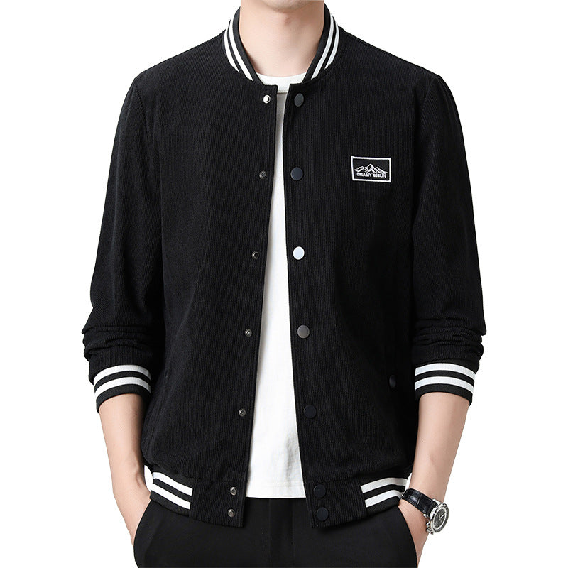 Herren Modische Cordjacke mit Streifen Echo Archiv