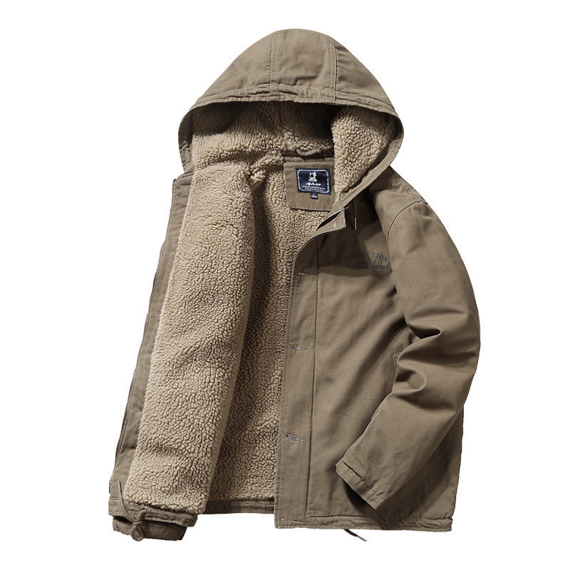 Herren Thermoisolierter Canvasparka mit vollem Sherpa-Innenfutter und Kapuze Echo Archiv