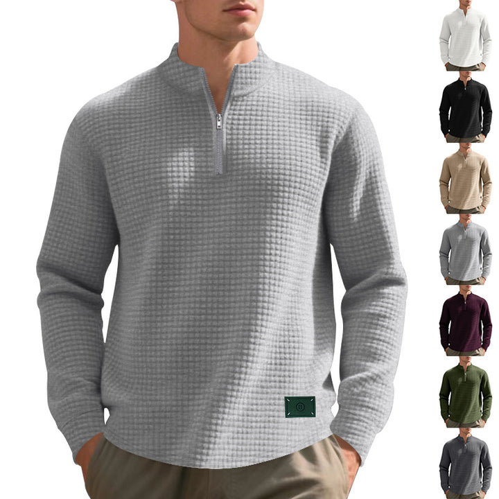 Herren Sportlicher Pullover mit hochschließendem Kragen Echoarchiv