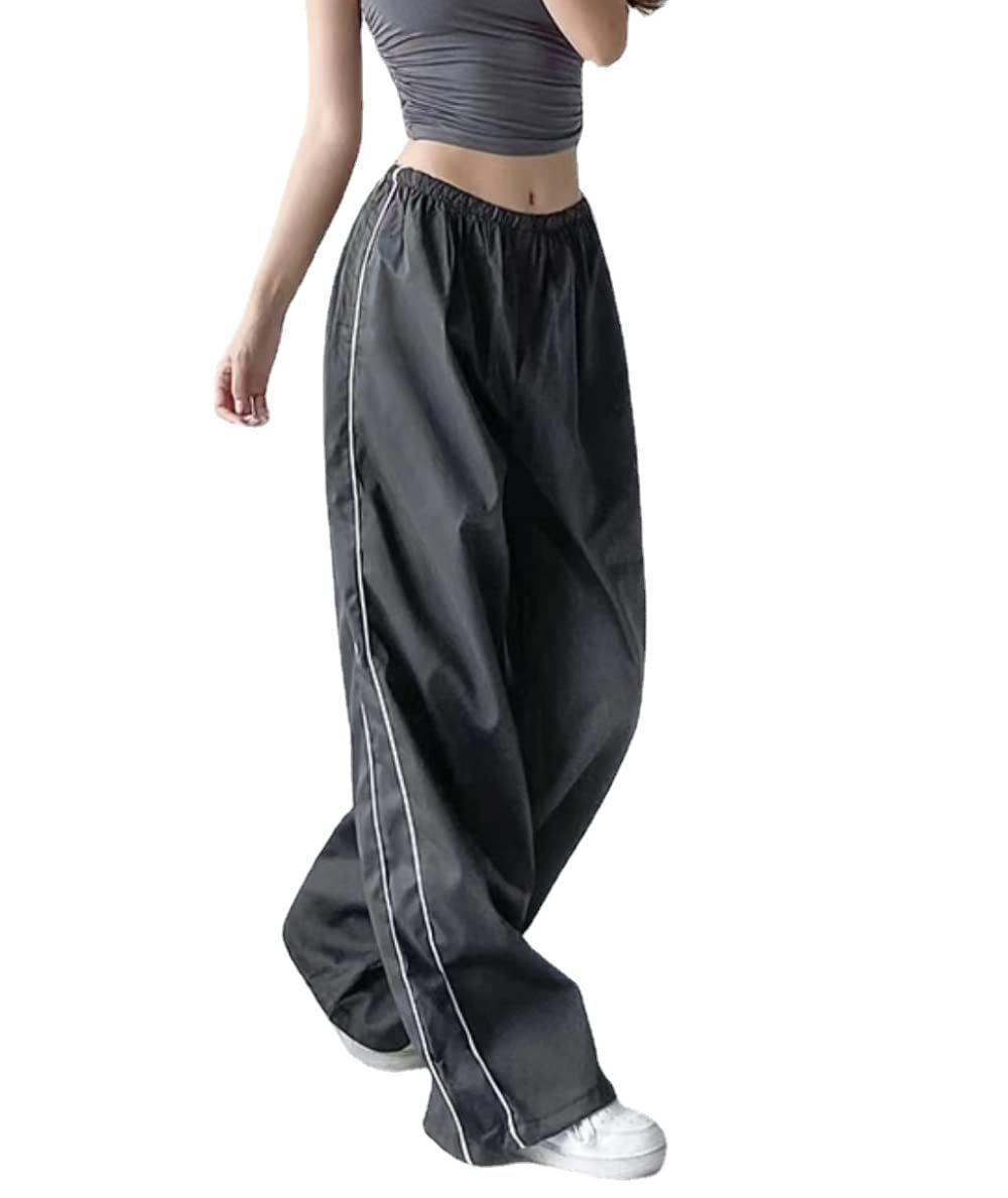 Damen Sportliche Hose mit weitem Schnitt und elastischem Bund Echoarchiv