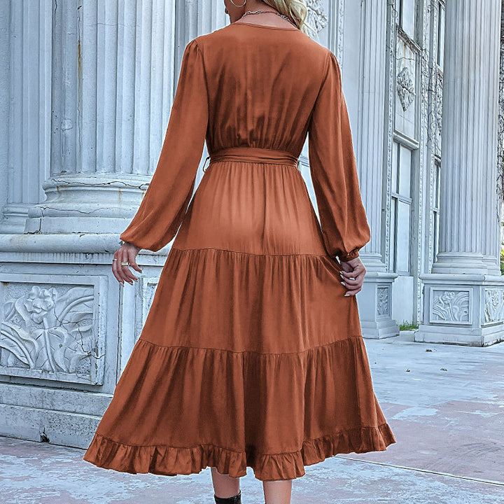 Damen Lange Bluse mit Taillengürtel Echo Archiv