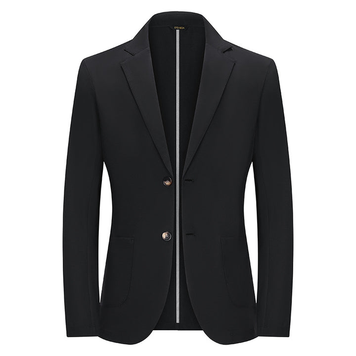 Herren Modernes Slim-Fit Sakko mit schmalem Revers und aufgesetzten Taschen Echoarchiv