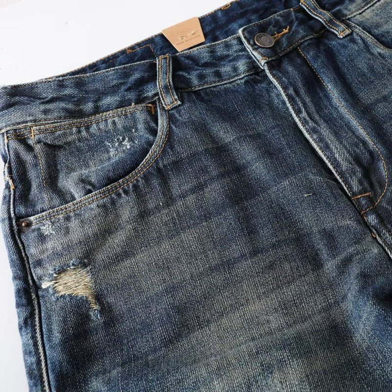Herren Modische Destroyed Jeans Echo Archiv