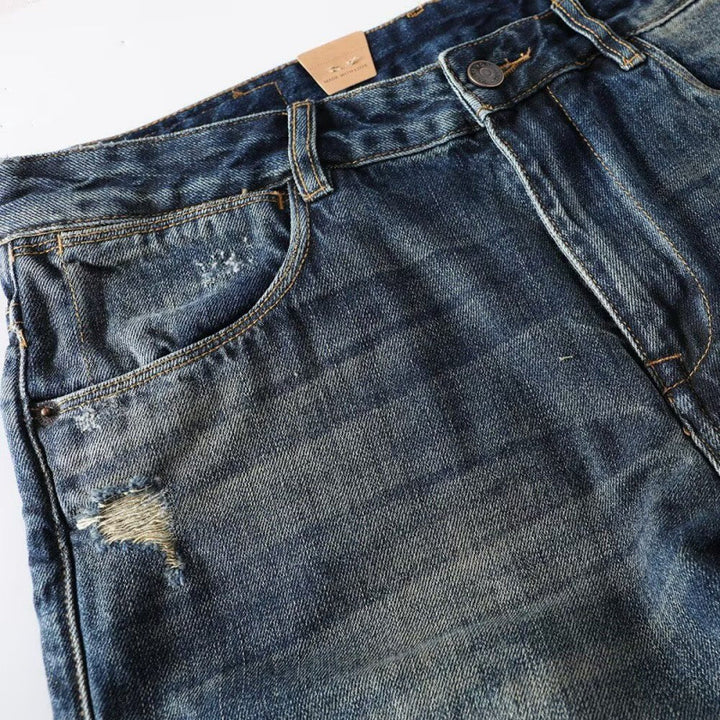 Herren Modische Destroyed Jeans Echo Archiv